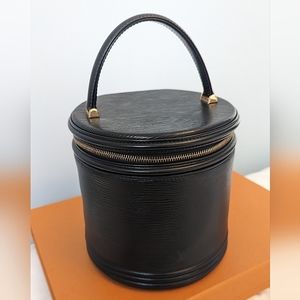 Louis Vuitton Black Epi Leather Noir Cannes Vanity Case‎